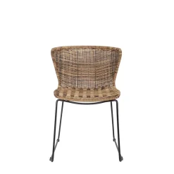 Outlet Wohnen Design Stuhl Mevrinus aus Polyrattan (2er Set)