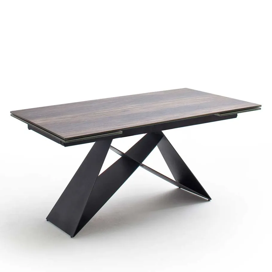 Best Wohnen Design Tisch mit Keramikplatte Holz Optik - Cateyna