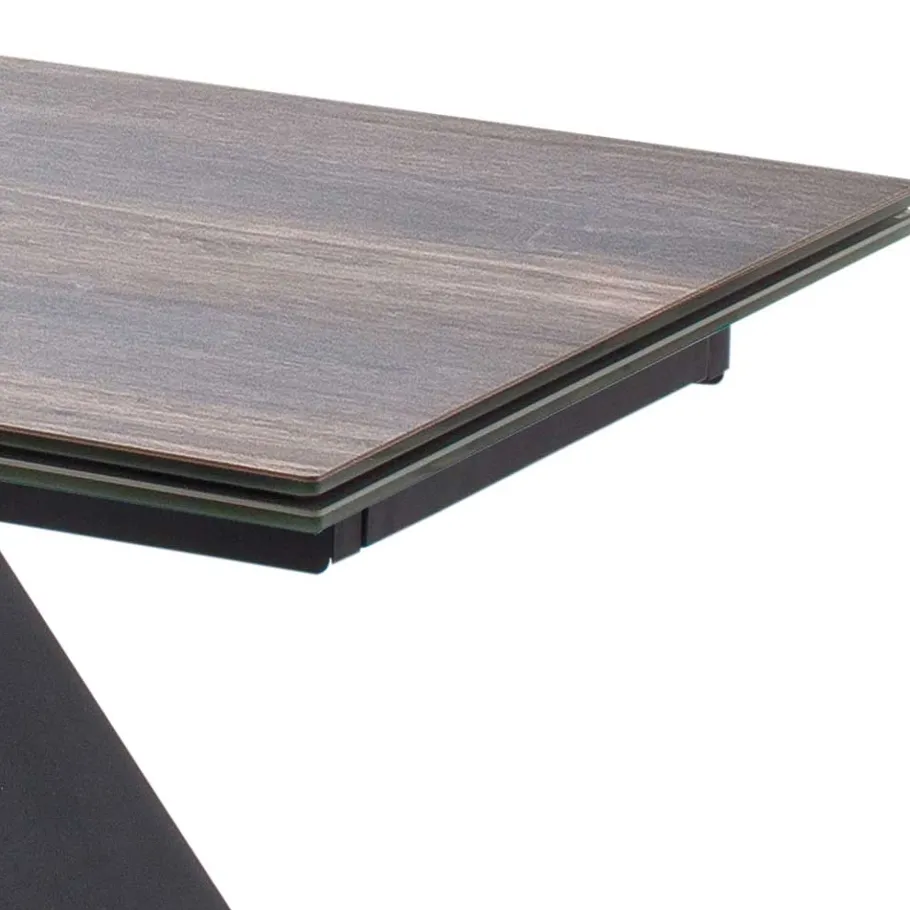 Best Wohnen Design Tisch mit Keramikplatte Holz Optik - Cateyna