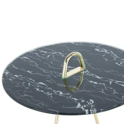 Online Wohnen Design Tischchen in Schwarz & Gold - Chiceria