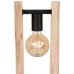 Online Wohnen Design Tischleuchte aus Mangobaum Massivholz - Tanky