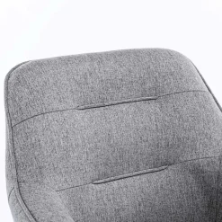Clearance Wohnen Design Tischsessel drehbar in Grau - Fiorenca (2er Set)