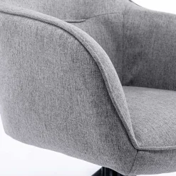 Clearance Wohnen Design Tischsessel drehbar in Grau - Fiorenca (2er Set)