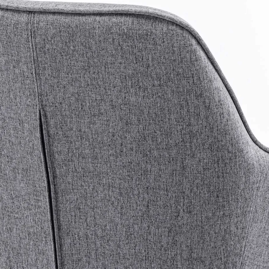 Clearance Wohnen Design Tischsessel drehbar in Grau - Fiorenca (2er Set)
