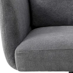 New Wohnen Design Tischsessel in Grau - drehbar - Portland S (2er Set)