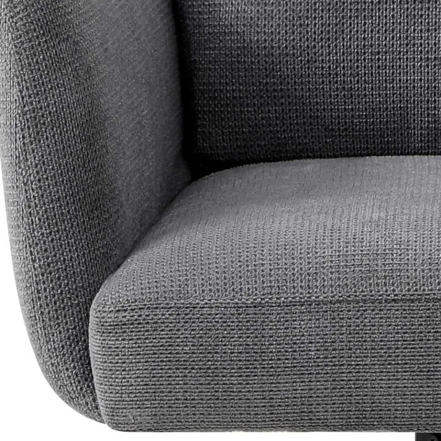 New Wohnen Design Tischsessel in Grau - drehbar - Portland S (2er Set)