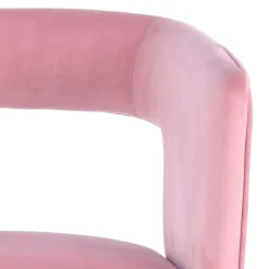 Online Wohnen Design Tischsessel in Rosa & Gold - Castianon