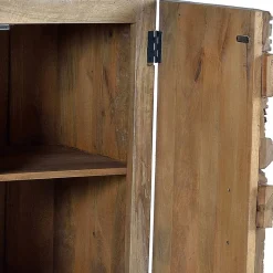 New Wohnen Design Türen-Kommode aus Mangoholz rustikal - Lacid