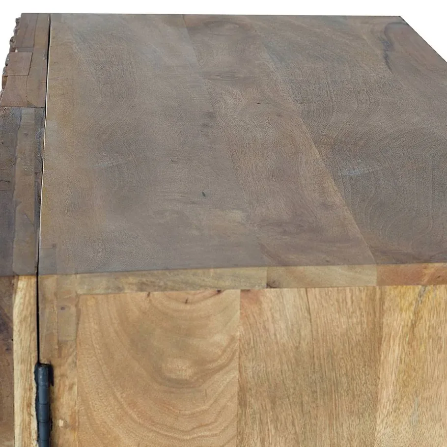 New Wohnen Design Türen-Kommode aus Mangoholz rustikal - Lacid