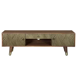 Hot Wohnen Design TV Kommode aus Mangoholz und Metall - Filurina