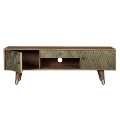 Hot Wohnen Design TV Kommode aus Mangoholz und Metall - Filurina