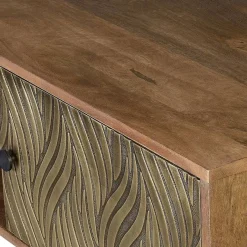 Hot Wohnen Design TV Kommode aus Mangoholz und Metall - Filurina
