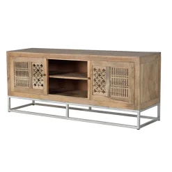 New Wohnen Design TV Lowboard aus Mangobaum Massivholz - Valuta