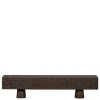 Hot Wohnen Design TV Lowboard aus Mangoholz in Walnuss Braun - Glancossa