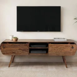 Hot Wohnen Design TV-Board aus Sheesham Massivholz - Polariso