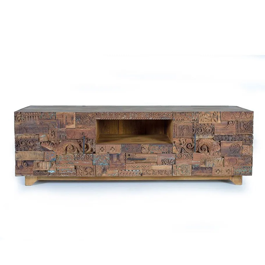 New Wohnen Design TV-Lowboard aus Mangoholz rustikal - Lacid