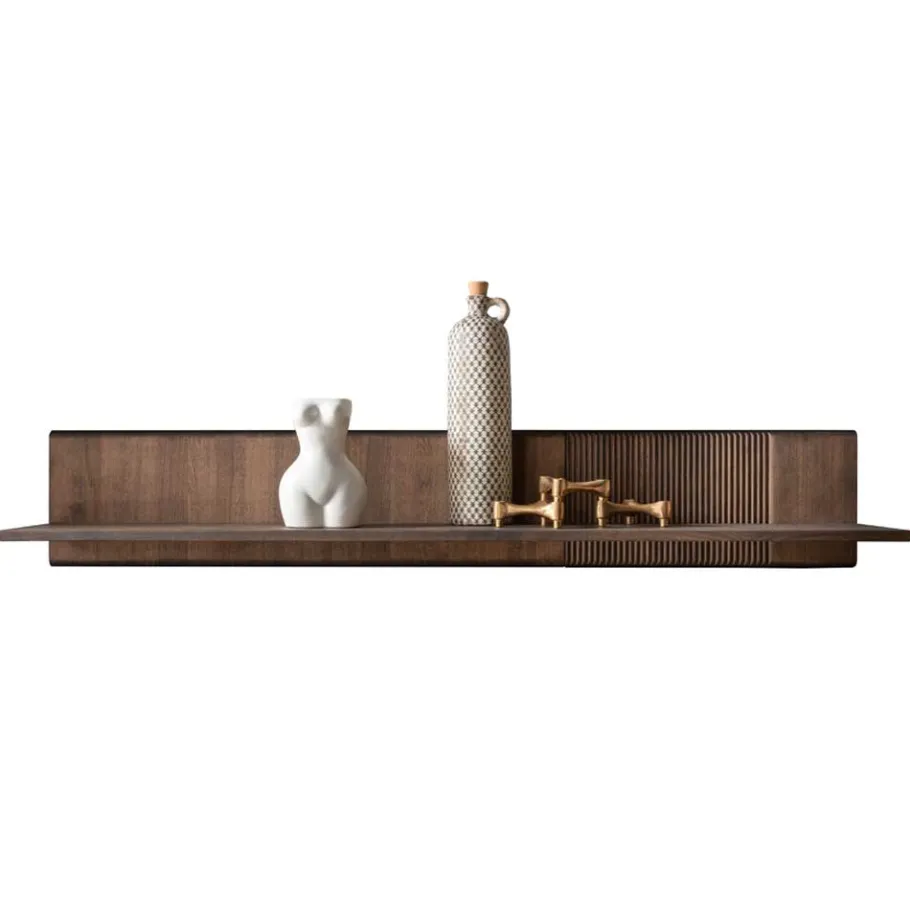 Sale Wohnen Design Wandboard in Braun geölt - Malawi