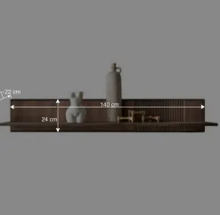 Sale Wohnen Design Wandboard in Braun geölt - Malawi