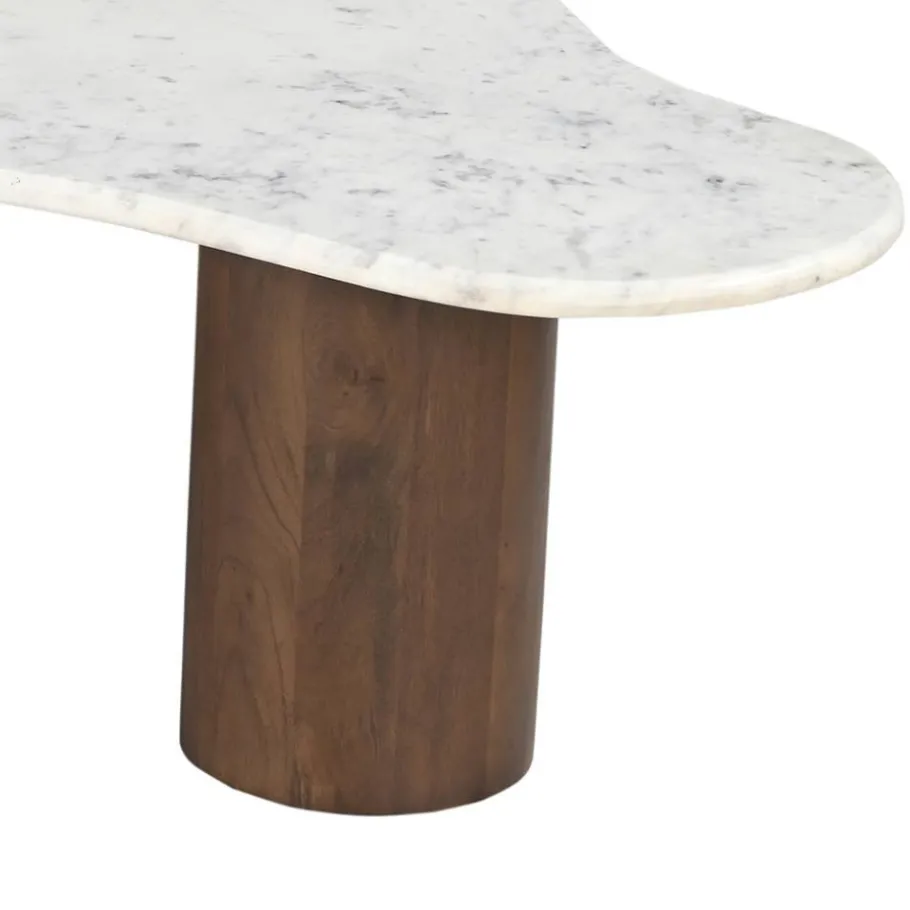 New Wohnen Design Wohnzimmertisch mit Marmorplatte - Tanky