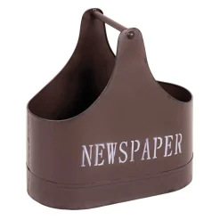Clearance Wohnen Design Zeitungskorb Lioban in Braun