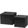 Best Wohnen Design Zweisatz Beistelltisch in Schwarz - Canpur (zweiteilig)