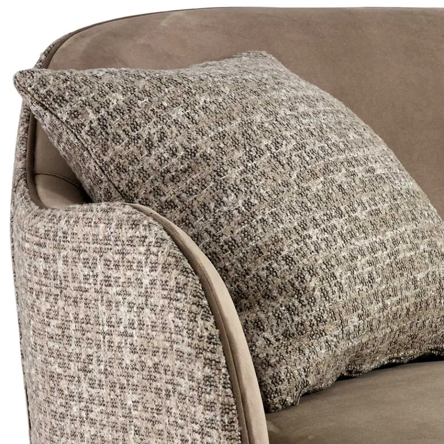 Hot Wohnen Design Zweisitzer in Beige und Hellbraun - Maria