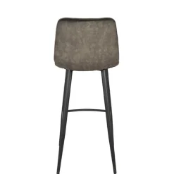 Online Wohnen Design-Barstühle in Dunkelgrün Velours - Ciudada (2er Set)