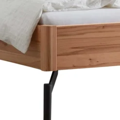 Clearance Wohnen Designbett aus Wildbuche Natur & Kunstleder - Adreana