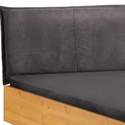 Sale Wohnen Designbett mit Holzkufen aus Kiefer gelaugt - Ravilon