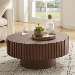 New Wohnen Design-Couchtisch in Walnussfarben - Exeta
