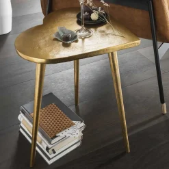Hot Wohnen Designer Beistelltisch in Gold - Cocoa