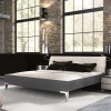 Discount Wohnen Designer Bett mit Kunstleder Kopfteil - Nasses