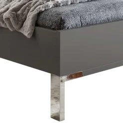 Discount Wohnen Designer Bett mit Kunstleder Kopfteil - Nasses