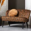 Wohnen Designer Sofa mit Wiedehopf Vogel & Blumen - Fanos