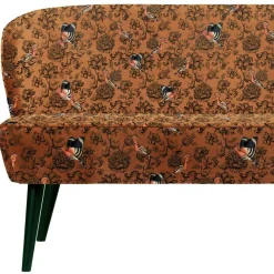 Wohnen Designer Sofa mit Wiedehopf Vogel & Blumen - Fanos