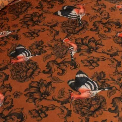 Wohnen Designer Sofa mit Wiedehopf Vogel & Blumen - Fanos