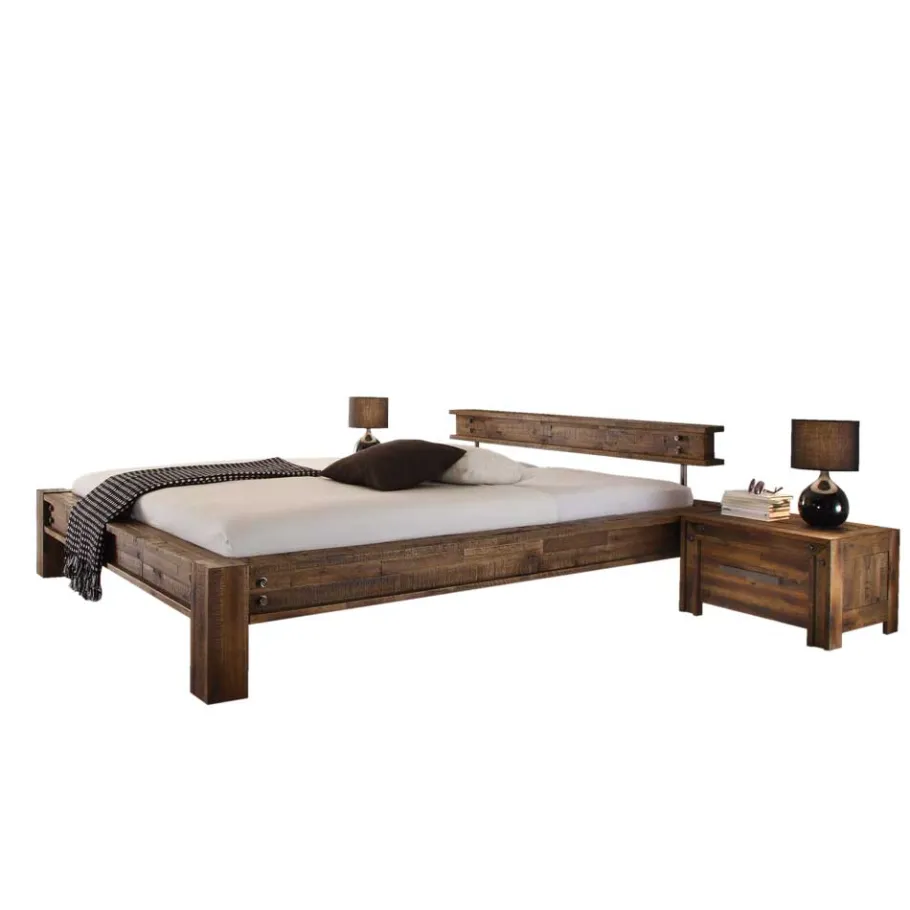 New Wohnen Designerbett Locester in Braun