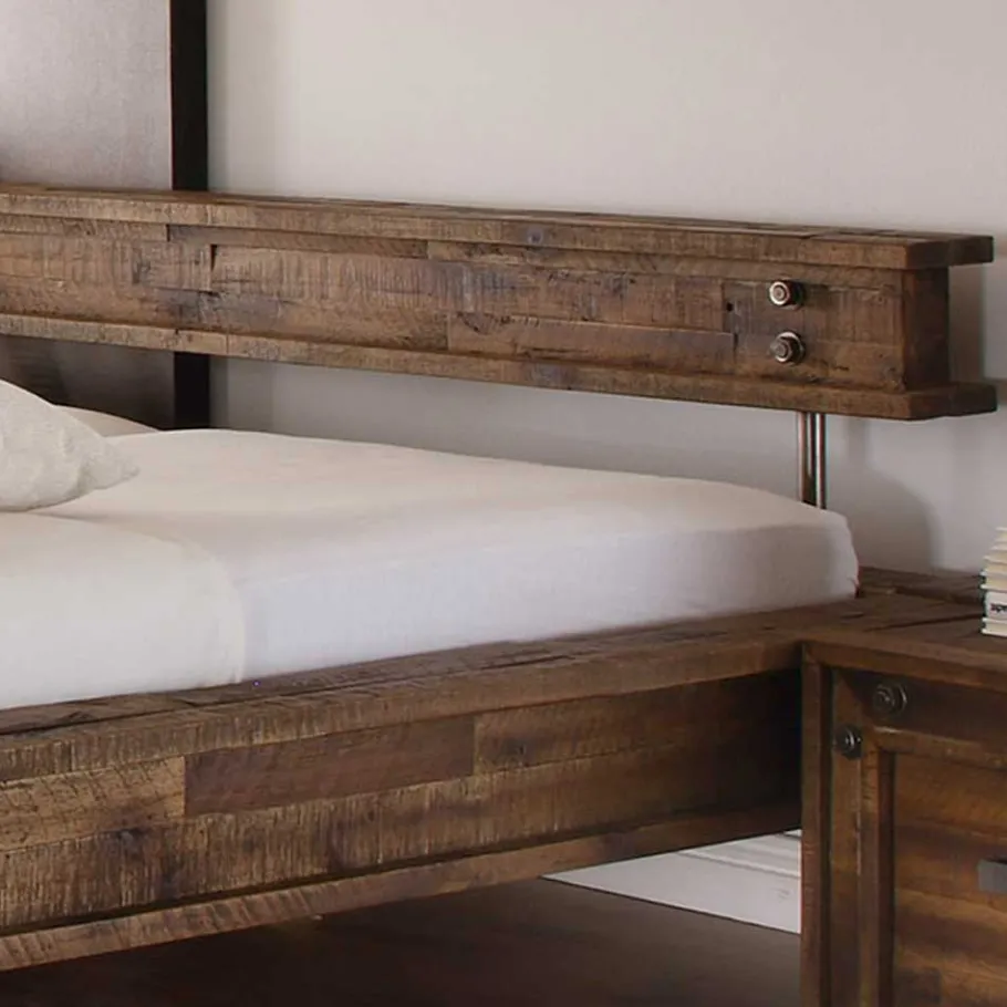 New Wohnen Designerbett Locester in Braun