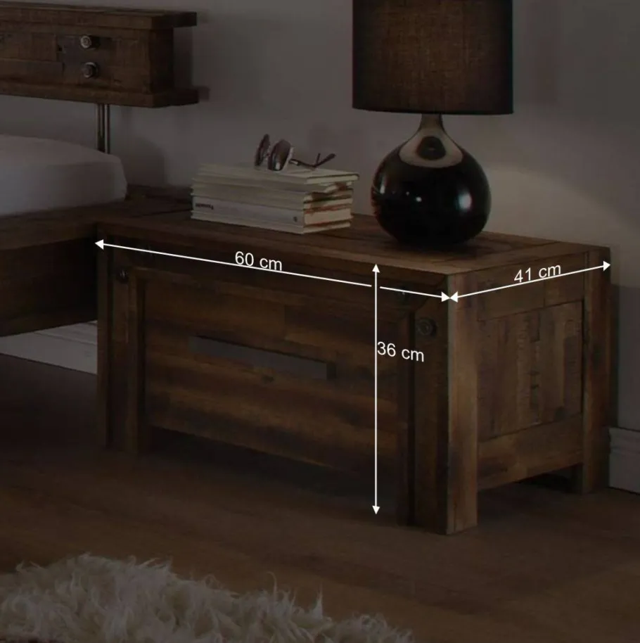 New Wohnen Designerbett Locester in Braun