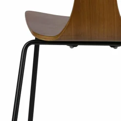 Online Wohnen Designerstuhl Set Anoria stapelbar (2er Set)