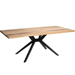 Online Wohnen Design-Esstisch mit Baumkanten - Slavidra