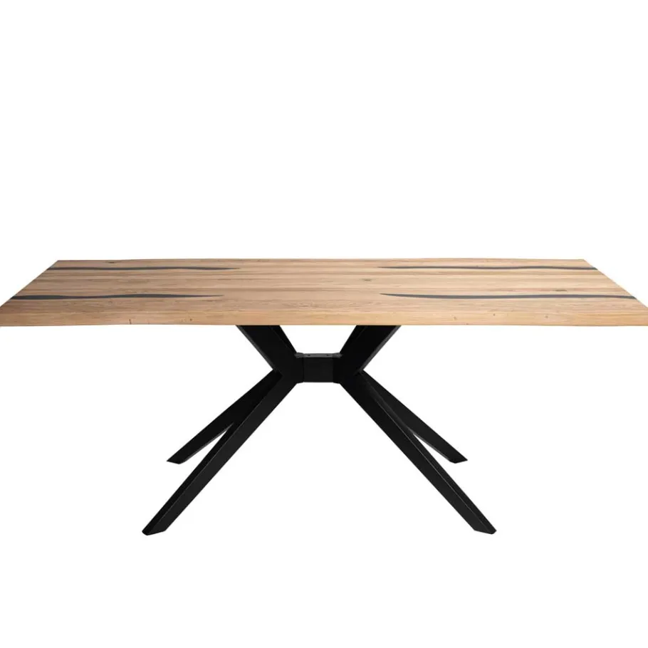 Online Wohnen Design-Esstisch mit Baumkanten - Slavidra