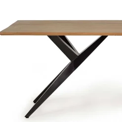 New Wohnen Design-Esstisch mit Massivholzplatte Akazie - Annipurk