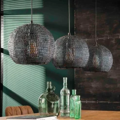 Sale Wohnen Design-Pendelleuchte mit drei Schirmen - Longos