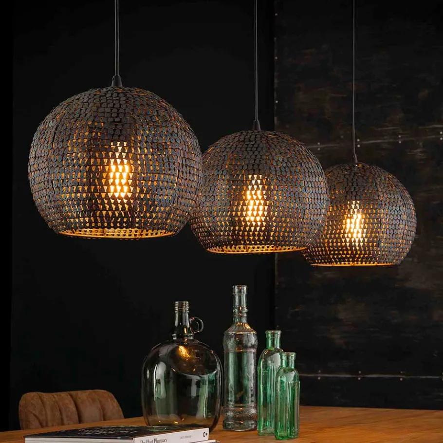 Sale Wohnen Design-Pendelleuchte mit drei Schirmen - Longos