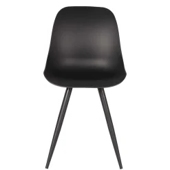 Clearance Wohnen Design-Schalenstuhl in Schwarz - Scando (2er Set)