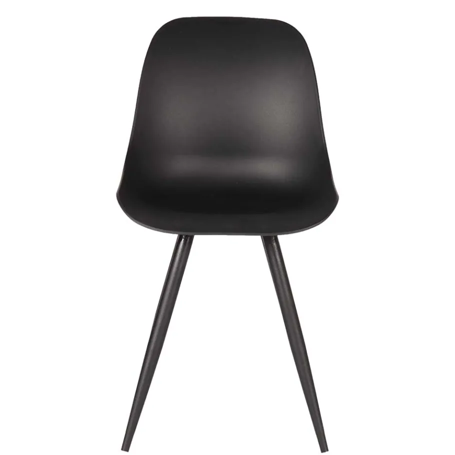 Clearance Wohnen Design-Schalenstuhl in Schwarz - Scando (2er Set)