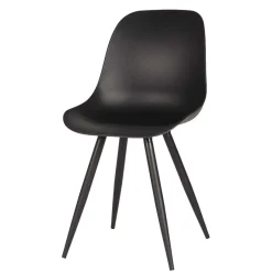 Clearance Wohnen Design-Schalenstuhl in Schwarz - Scando (2er Set)