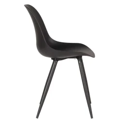 Clearance Wohnen Design-Schalenstuhl in Schwarz - Scando (2er Set)