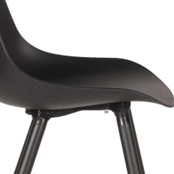 Clearance Wohnen Design-Schalenstuhl in Schwarz - Scando (2er Set)
